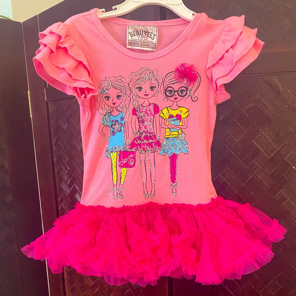 Cute pink top for girls size 2T